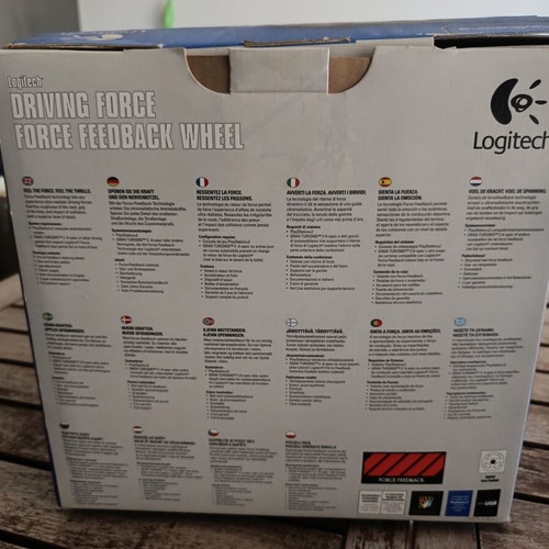 Logitech Driving Force Feedback Wheel for PlayStation 2 with Pedals and Original Box