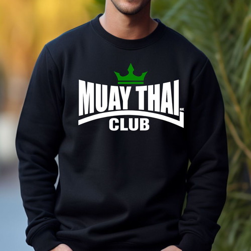 Muay Thai Club Black Sports Sweatshirt New