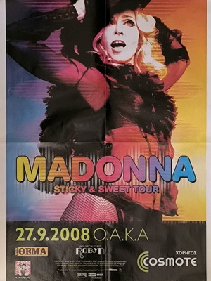 Αφίσα Madonna καινούργια από τη συναυλία στο Ο.Α.Κ.Α 2008