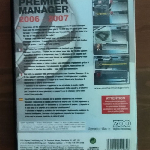 Premier Manager 2006-2007 PC used