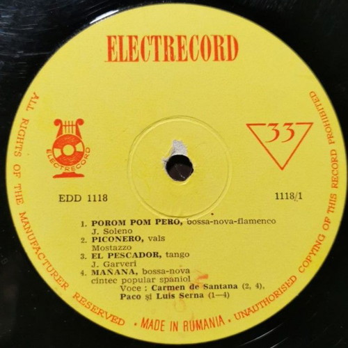 Carmen Santana Flamenco LP used, Romanian edition