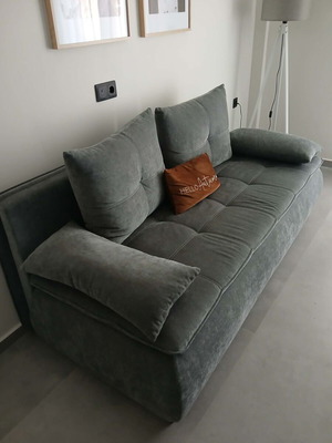 Καναπές-κρεβάτι γκρι σαν καινούργιος