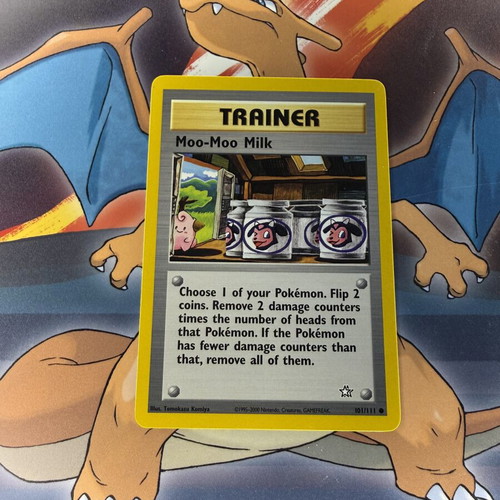 Moo-Moo Milk Trainer Card Pokemon Neo Genesis