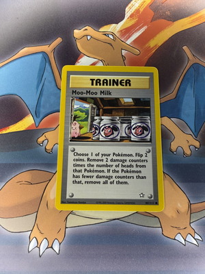Moo-Moo Milk Trainer Card Pokemon Neo Genesis