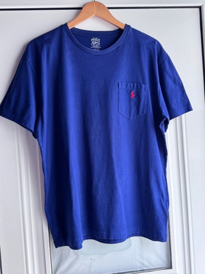Μπλούζα Polo Ralph Lauren navy L με logo και τσεπάκι σαν καινούργιο