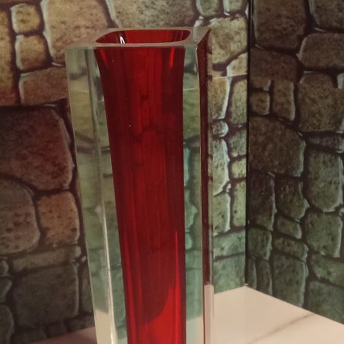 Vintage Murano Vase Sommerso style by Alessandro Mandruzzato used