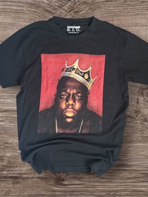 The Notorious B.I.G King Crown Rap T-shirt new, size L, black
