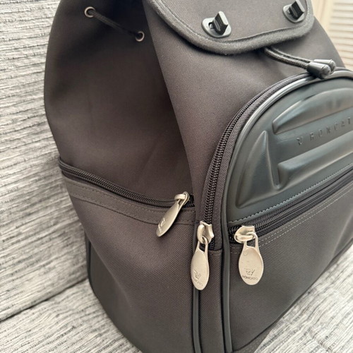 Roncato backpack used, grey, with minor signs of wear