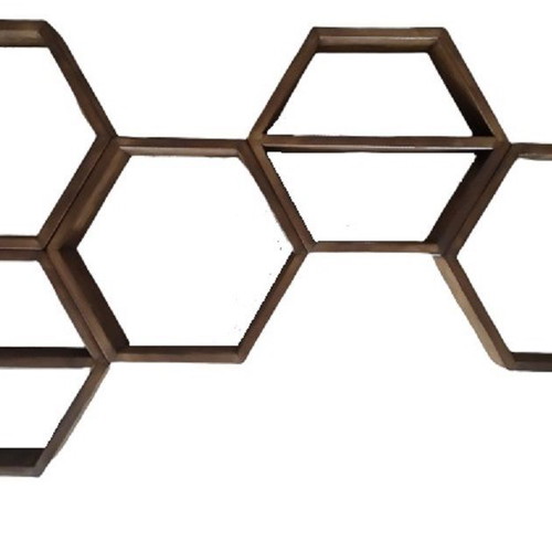Wooden honeycomb shelf new with fir divider