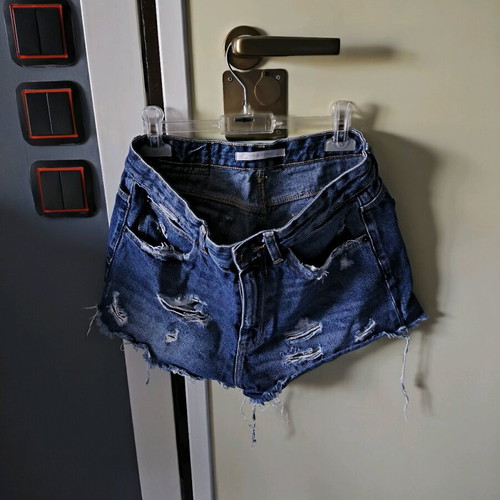 Zara Τζιν Σορτς Σαν Καινούργιο, Μπλε, Νούμερο 36 Small