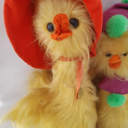 El Greco 1980s stuffed ducks used, set of 2 large pieces