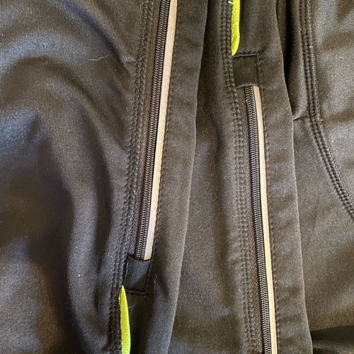 Karrimor leggings women’s size L like new, black with neon yellow