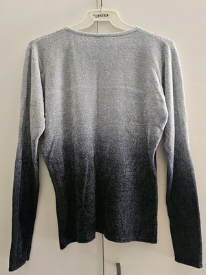 Aniela Women's Sweater Size L Blue Ombre Velvet Feel Like New