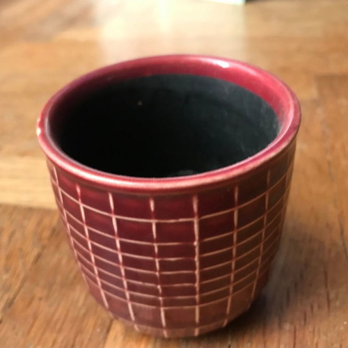 Ceramic cup - planter like new, tabletop decoration
