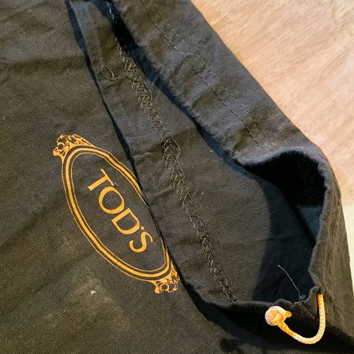 Tod's dust bag used, cotton with drawstring
