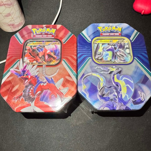 Koraidon and Miraidon ex Tins new, factory sealed