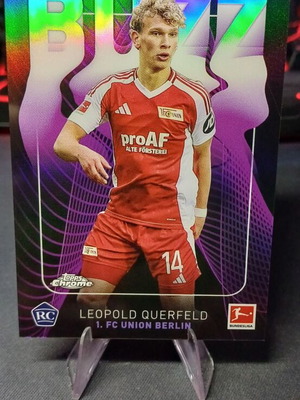 2024-25 Topps Chrome Bundesliga Leopold Crossfield RC card like new
