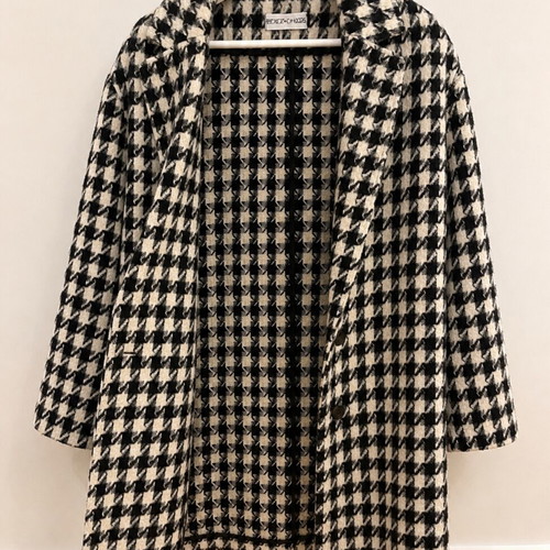 Peace And Chaos long coat black and white, like new