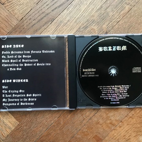 CD Burzum - Burzum, Deathlike Silence, later repress, σαν καινούργιο
