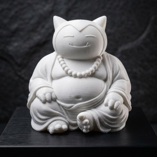 Snorlax Buddha decorative figure new, 3D printed
