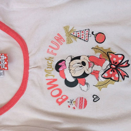 Disney pajamas for 4 years old like new, white and red