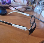 Ana Hickmann Butterfly-Shaped Myopia Glasses Like New Black and White