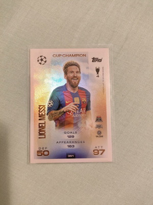 Lionel Messi "Cup Champion" Topps Match Attax 2025/2026 card like new