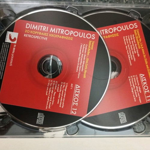 Dimitri Mitropoulos CD box set with 5 discs like new, classical music