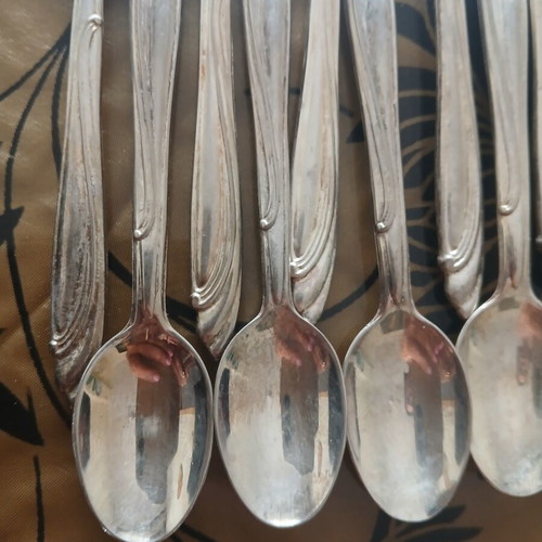 Silver plated 800 teaspoons set of 12 like new