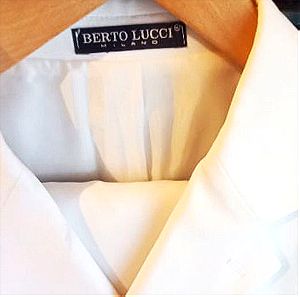 Κοστούμι Berto Lucci λευκό σε άριστη κατάσταση no 50 με παντελόνι νούμερο 44
