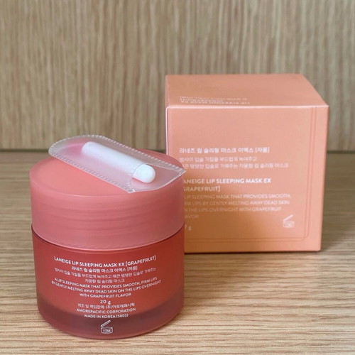 Laneige Lip Sleeping Mask Grapefruit new 20g with spatula and box