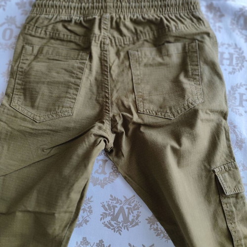 Du Pareil boys' pants, green, slim fit