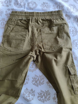 Du Pareil boys' pants, green, slim fit