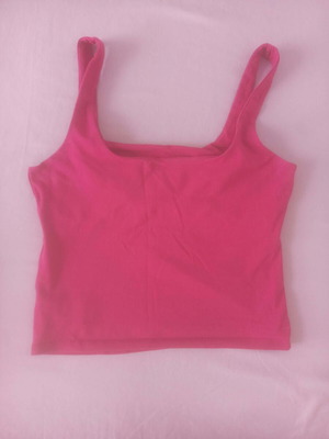 Pink sleeveless top, women's, size S