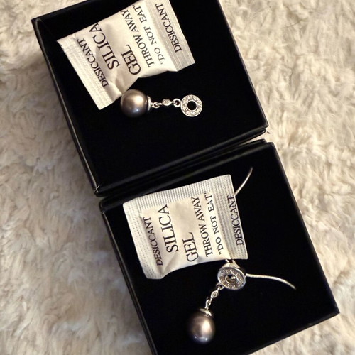 Silver jewelry set with Quo Vadis pearls new