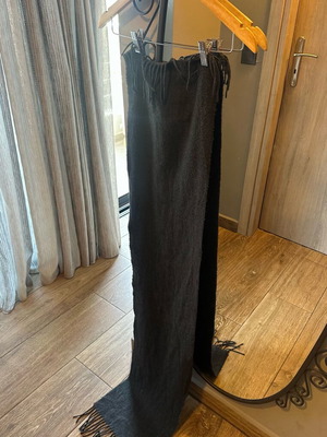 Gray scarf used 130x30 cm