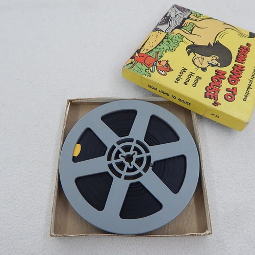 From Hand to Mouse 8mm film used, Castle Films 1960s with original box