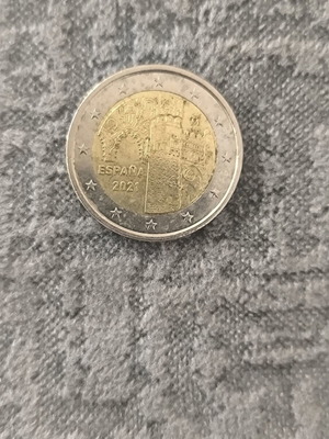 2 евро Испания монета употребявана