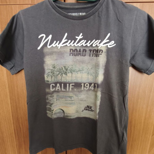 Nukutavake Kids T-shirt used, size 152 cm, dark gray