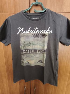 Nukutavake Kids T-shirt used, size 152 cm, dark gray
