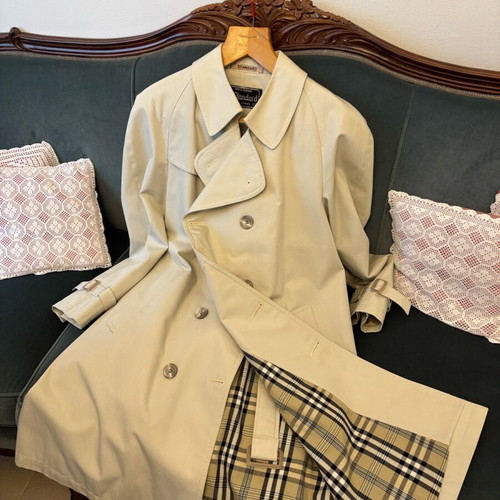 Men's trench coat like new, beige, size L