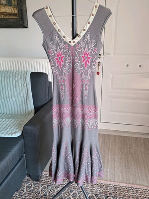 Cavalli Class dress like new, gray and pink, size L
