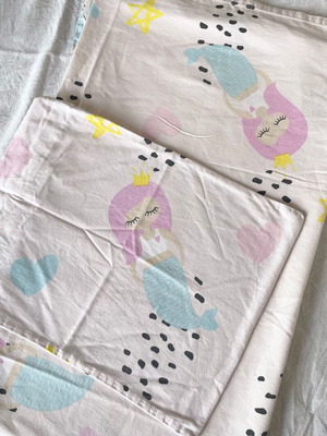 Children's bed sheet set like new, 100% cotton, 120x160