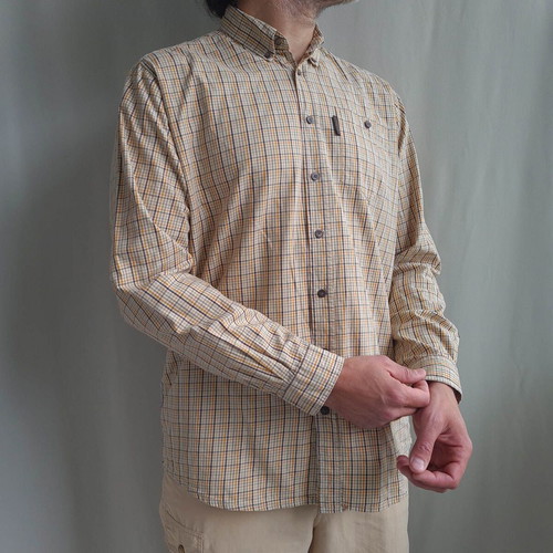 Seeland men's hunting shirt size L, checked, long sleeve, cotton, like new