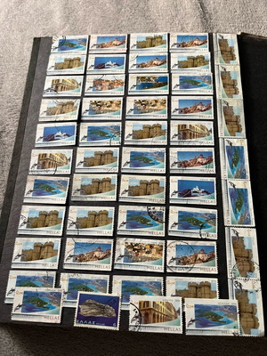 Greek Islands stamps used, pack of 31 pieces