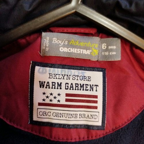 Orchestra kids jacket used, red, size 116 cm