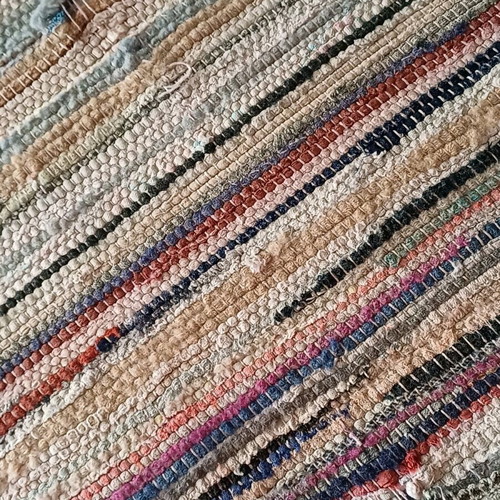 Woven rug like new, rag rug 0.60 x 1.40