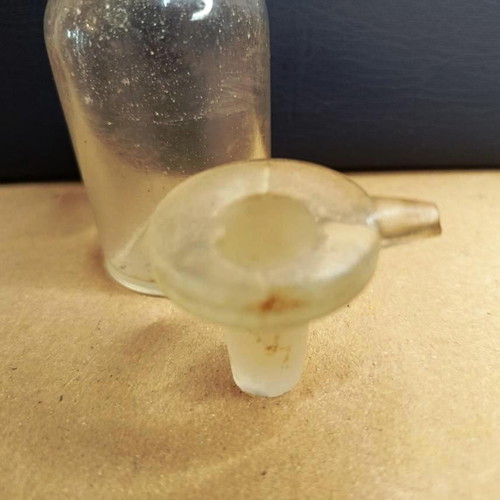 Apothecary bottle used, collectible late 19th century