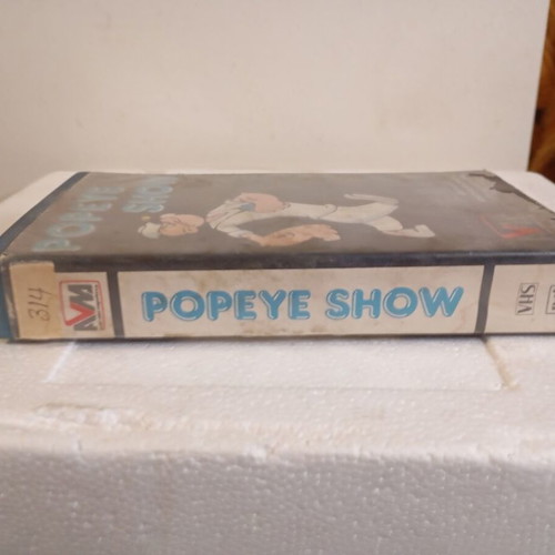 Popeye Show VHS tape like new with original box