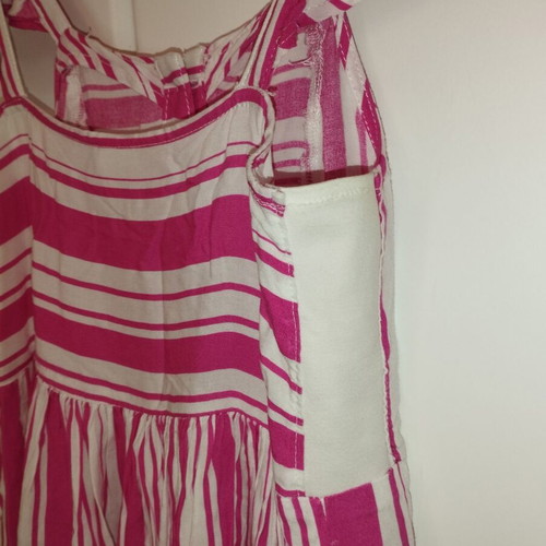 Abel & Lula cotton long dress size 8-9 like new, white and pink
